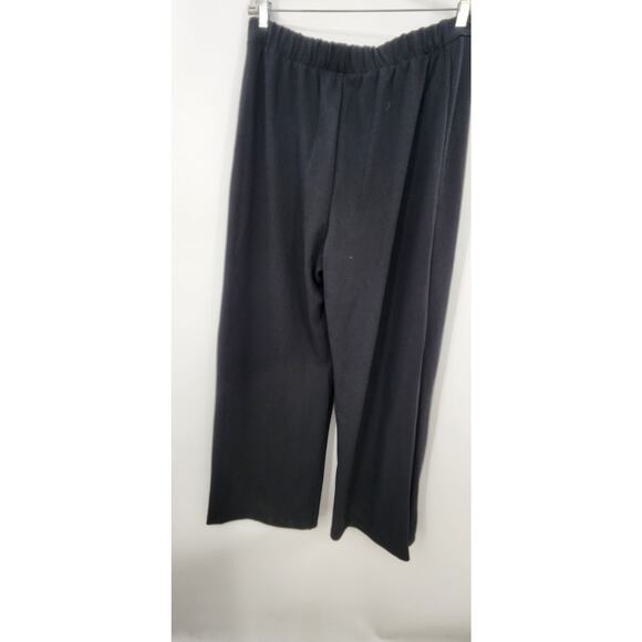 New NWT Adrianna Papell Knit Crepe‎ Drape Front Pants Black US Size 16 - Picture 4 of 10